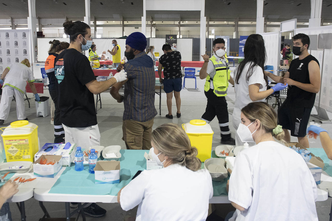 Fotos: Vacuna contra la Covid-19 en Torre Pacheco