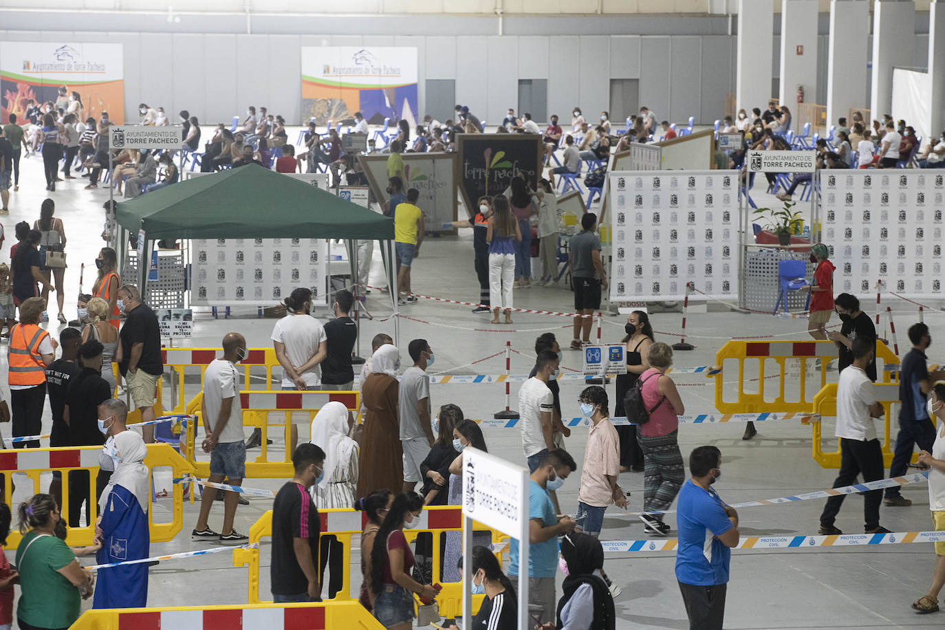 Fotos: Vacuna contra la Covid-19 en Torre Pacheco