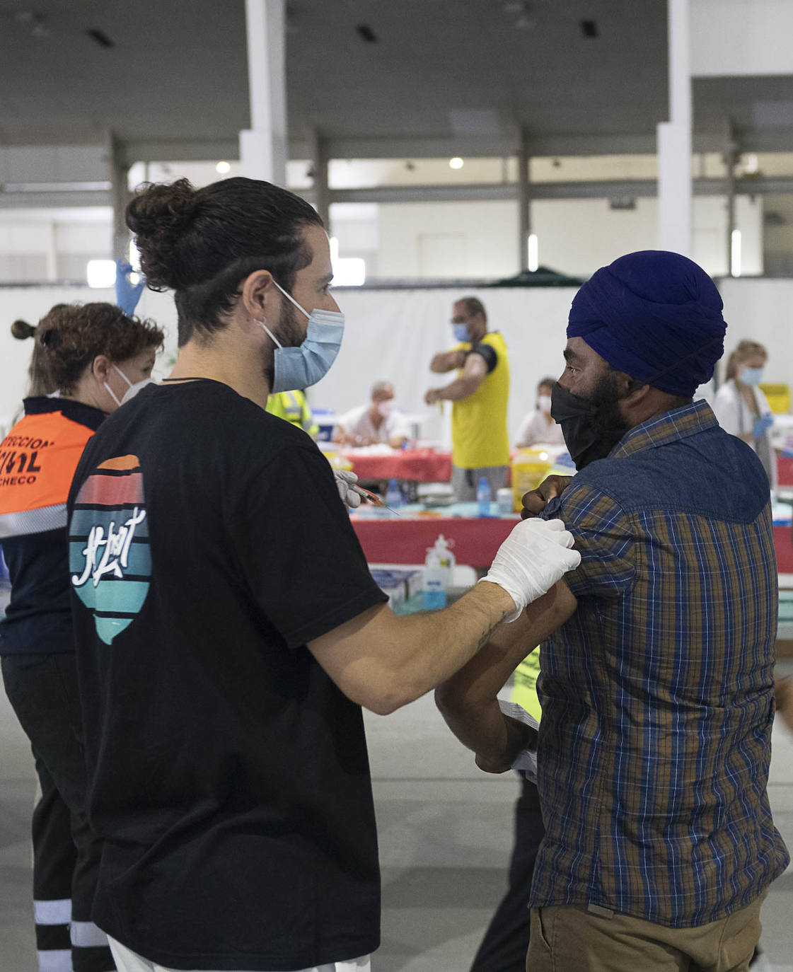 Fotos: Vacuna contra la Covid-19 en Torre Pacheco