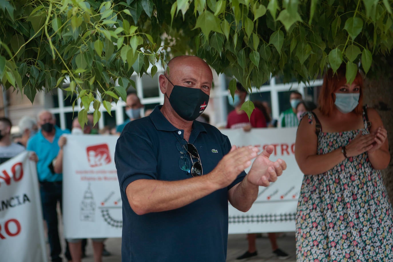 Fotos: Protesta en Lorca contra el cierre de la línea de Cercanías Murcia-Águilas