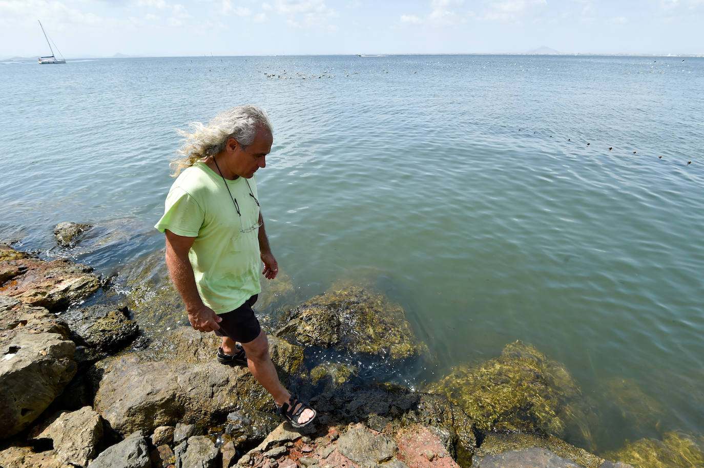 Fotos: Vecinos y turistas, «de luto» por la crisis del Mar Menor