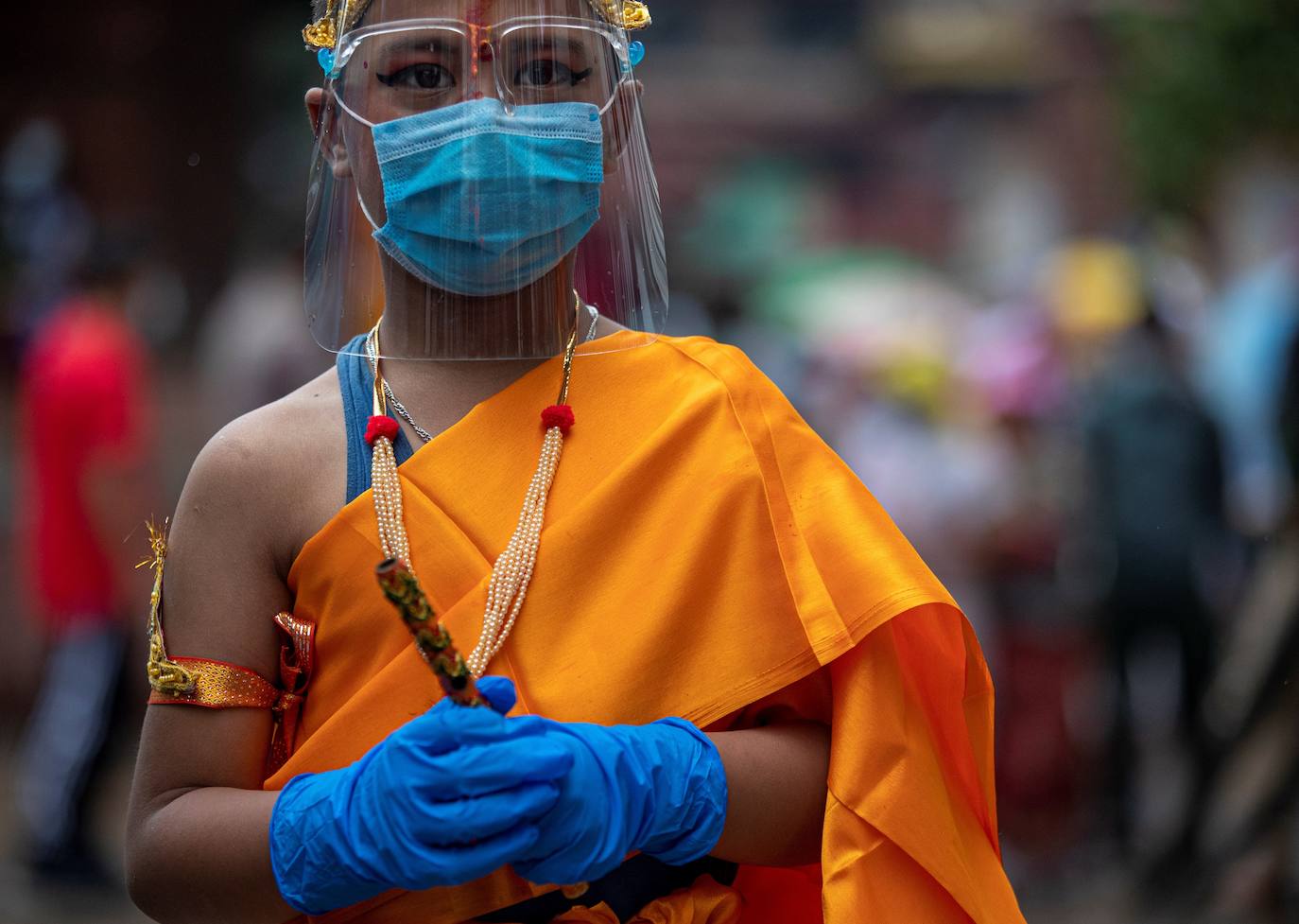 Fotos: Nepal se disfraza en recuerdo de sus difuntos