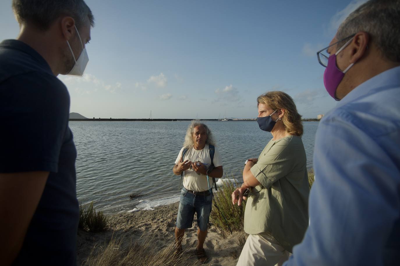 Fotos: La ministra Teresa Ribera visita el Mar Menor