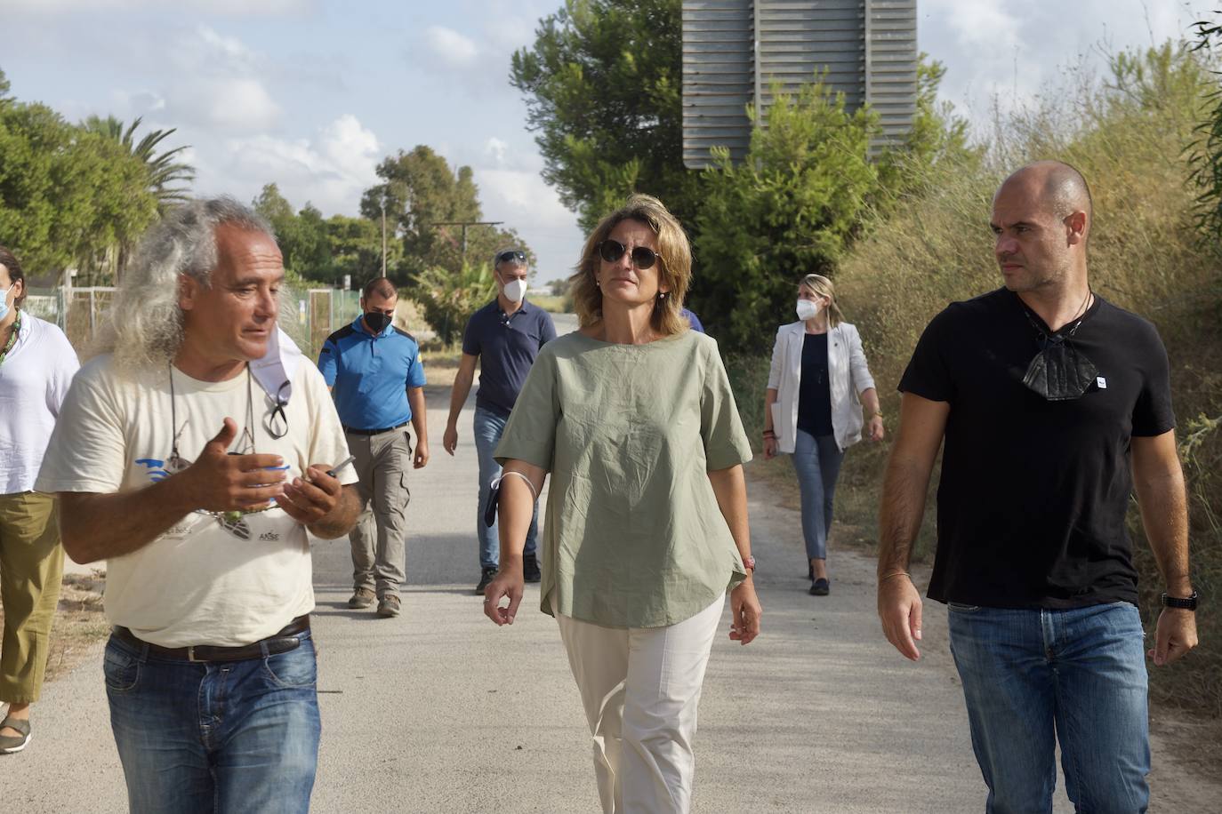 Fotos: La ministra Teresa Ribera visita el Mar Menor