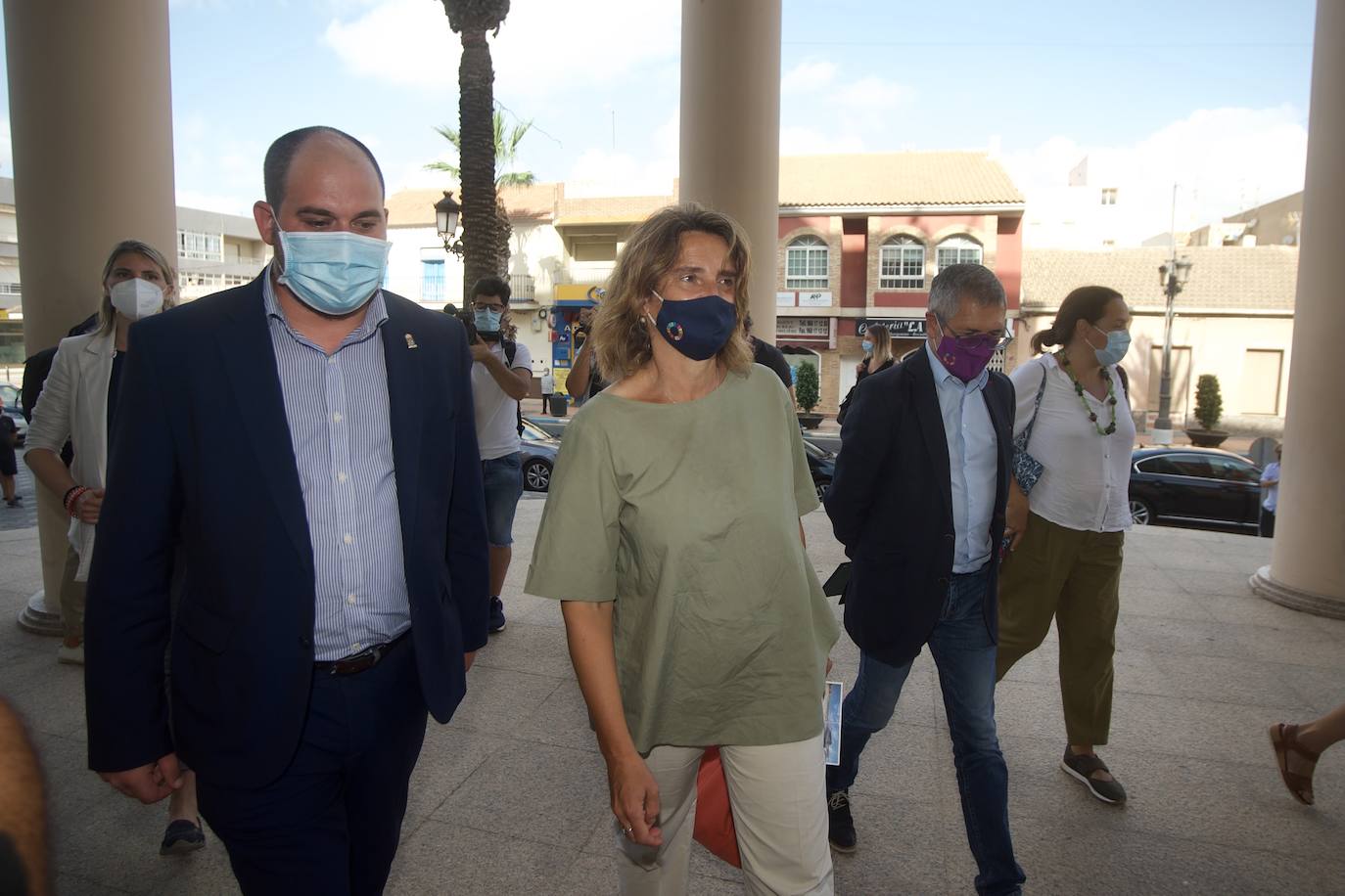 Fotos: La ministra Teresa Ribera visita el Mar Menor