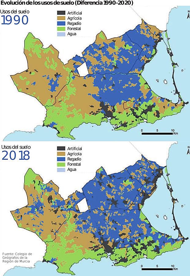 Fuente: Colegio de Geógrafos de la Región de Murcia.