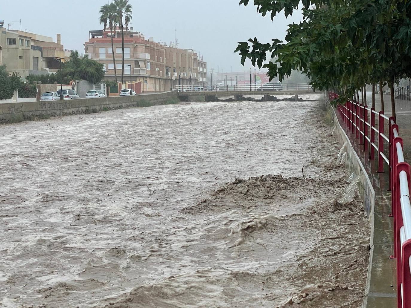 Fotos: La lluvia torrencial desborda calles y ramblas en Águilas