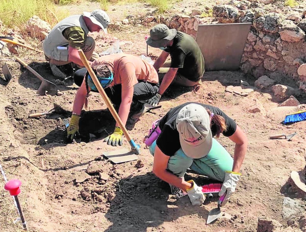 Investigadores llevan a cabo las excavaciones, hace unos días. 