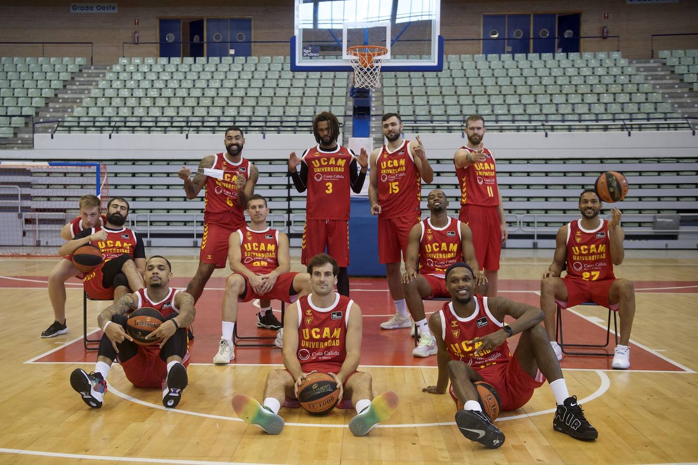 Fotos: Los jugadores del UCAM CB posan en el &#039;Media Day&#039;