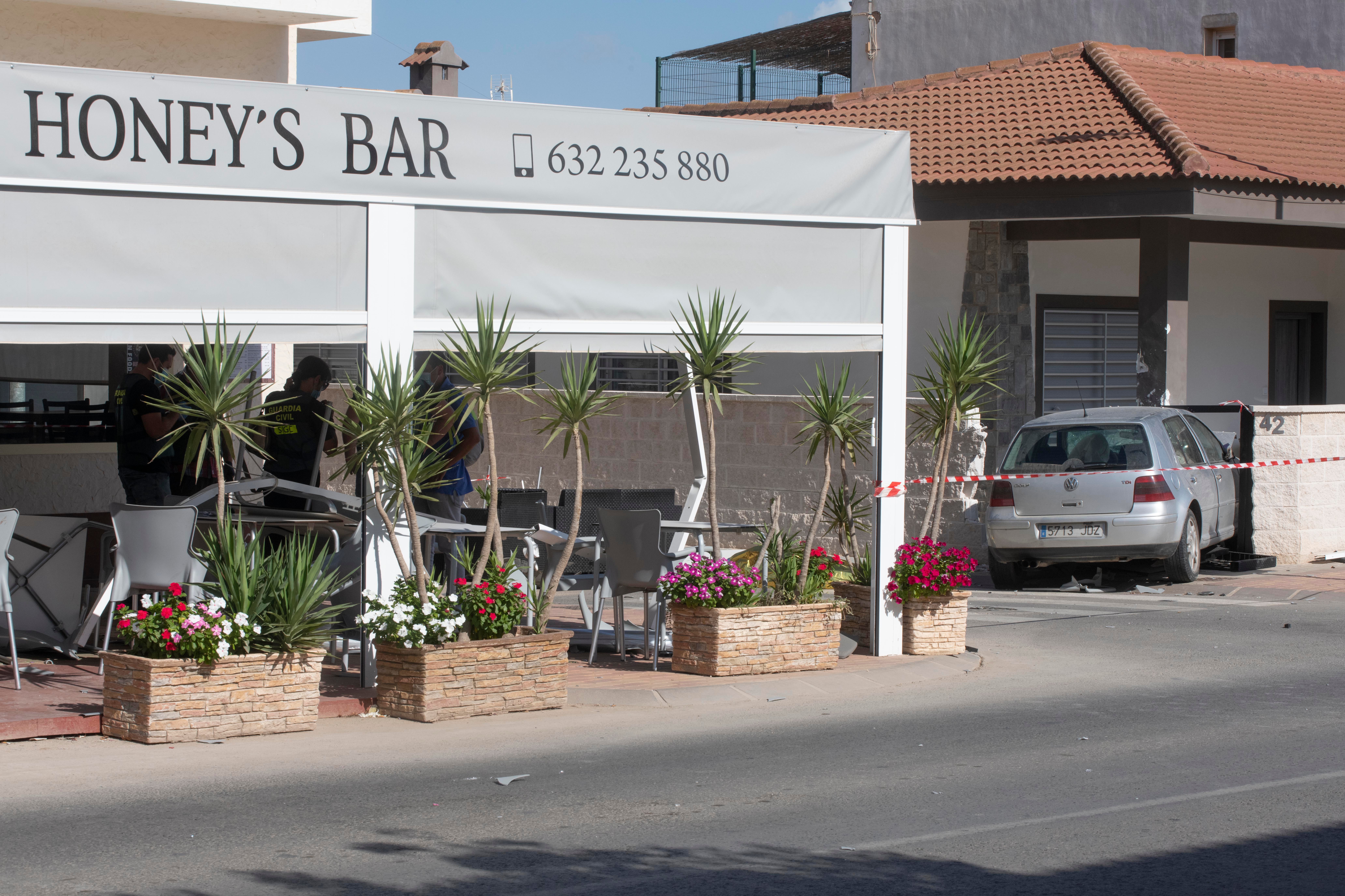 Fotos: Dos muertos en un atropello múltiple en la terraza de un bar de Torre Pacheco