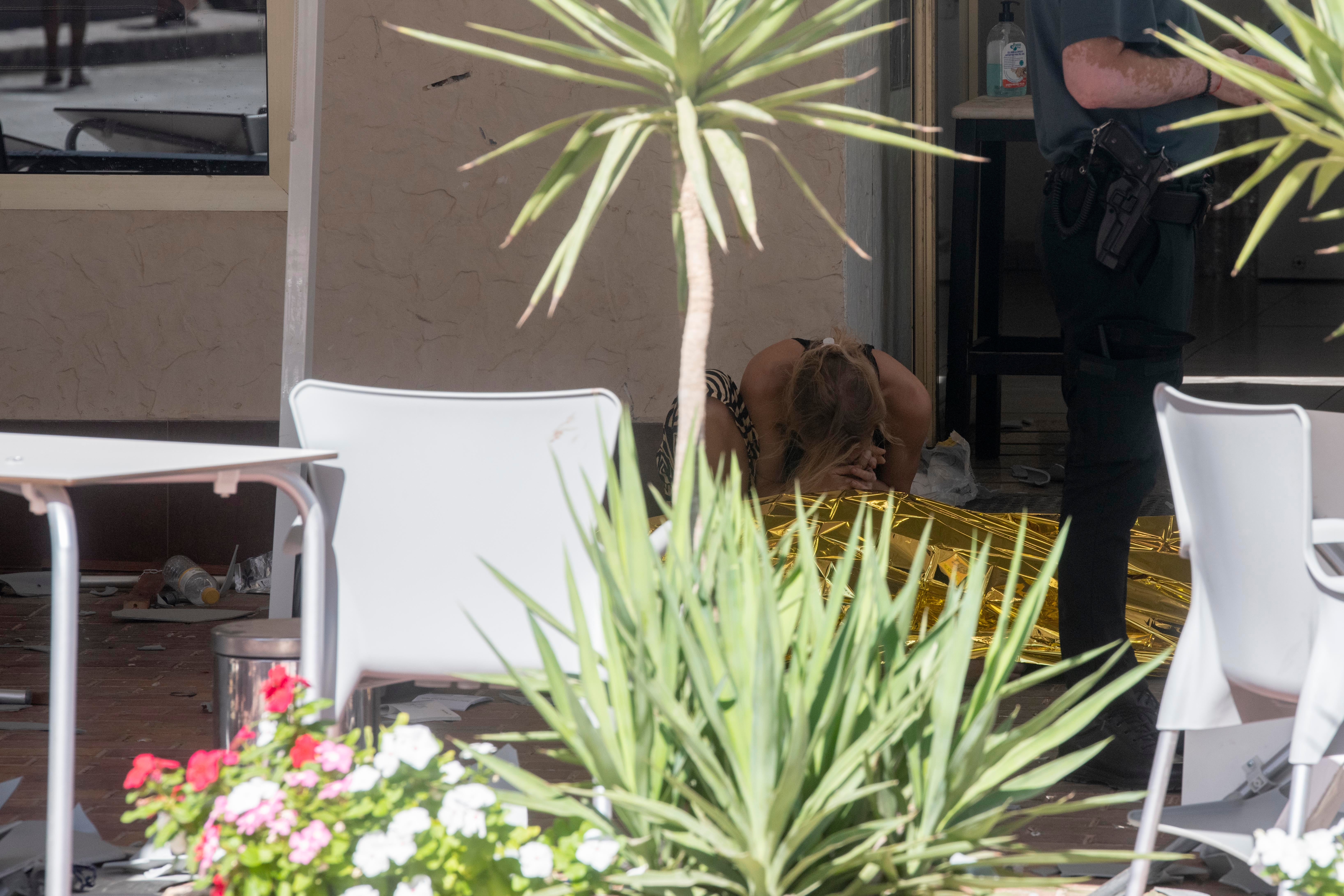 Fotos: Dos muertos en un atropello múltiple en la terraza de un bar de Torre Pacheco