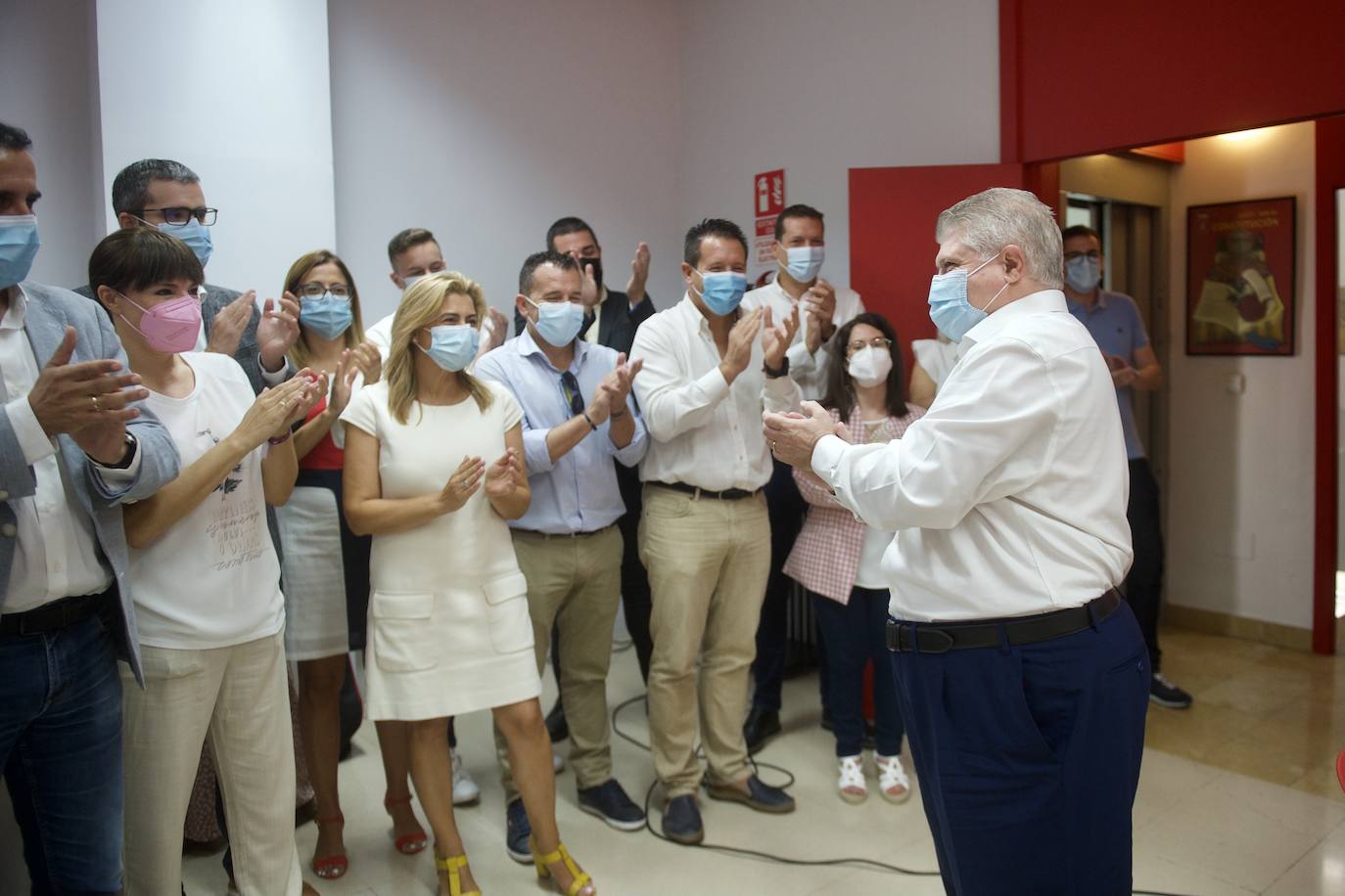 Fotos: Vélez se lanza a por la Secretaría General del PSRM con apelaciones a «la unidad de los 5.000 militantes»