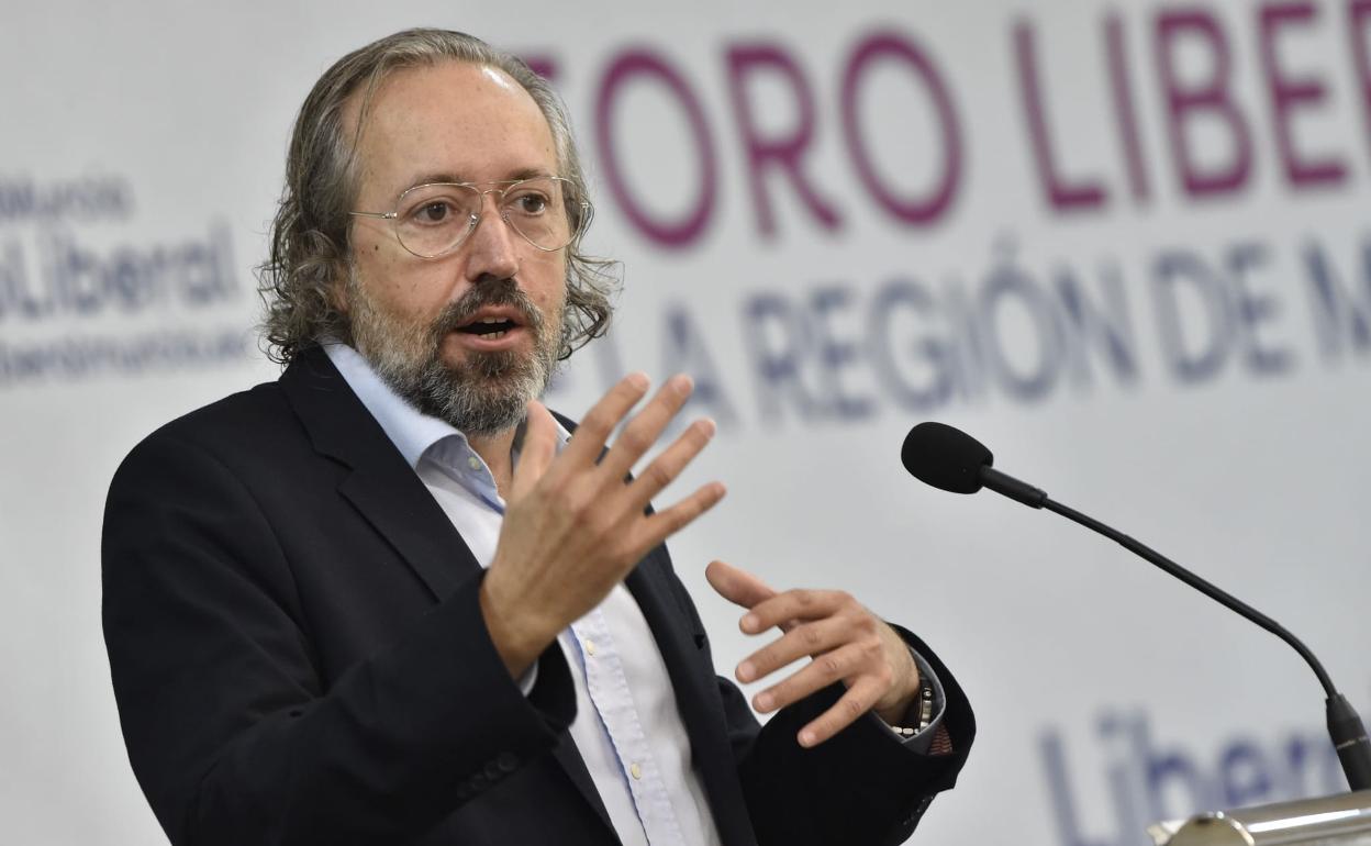 Juan Carlos Girauta, este sábado, en Murcia. 