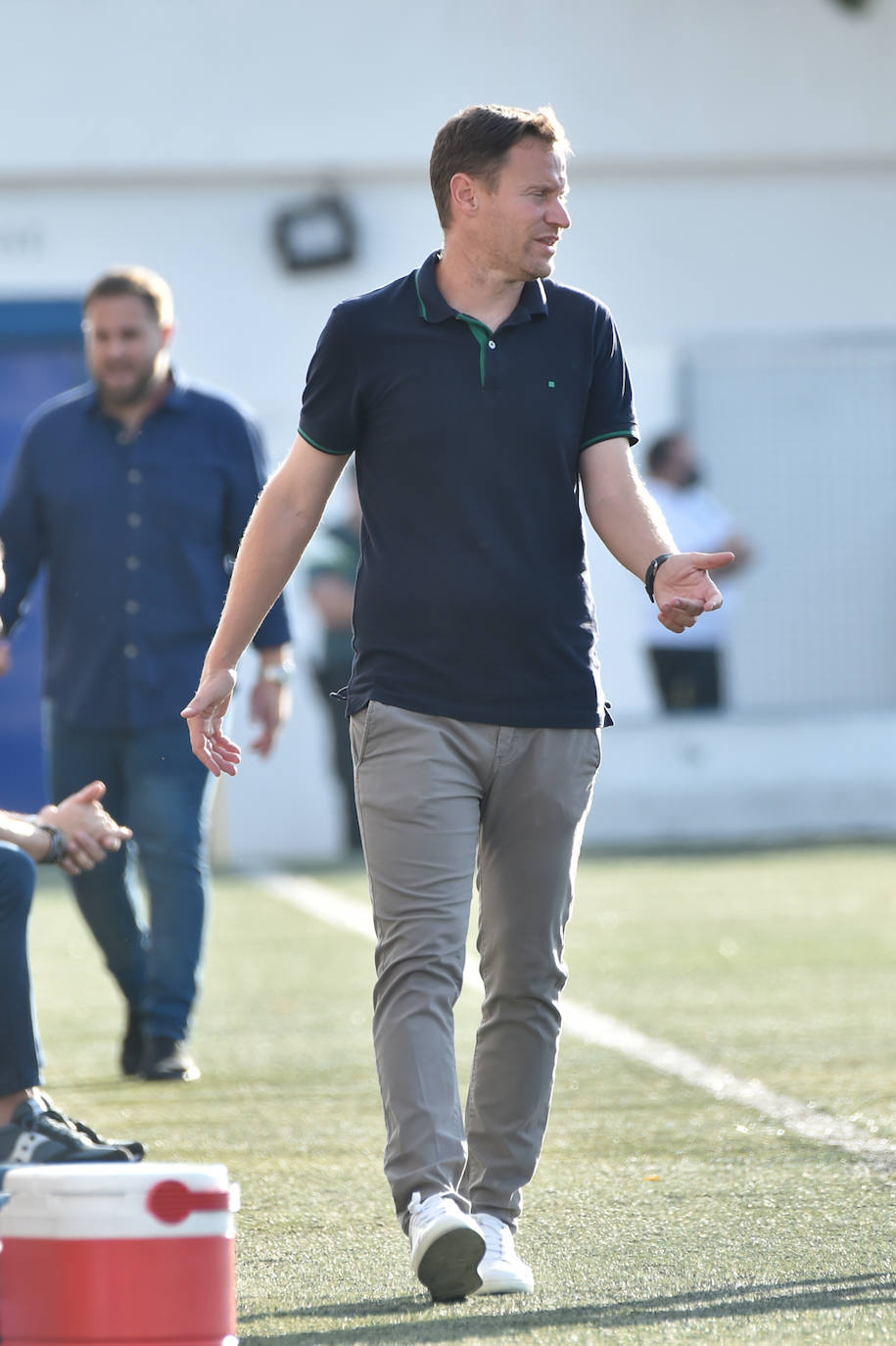 Los jugadores del Mar Menor celebrando el gol de la victoria.