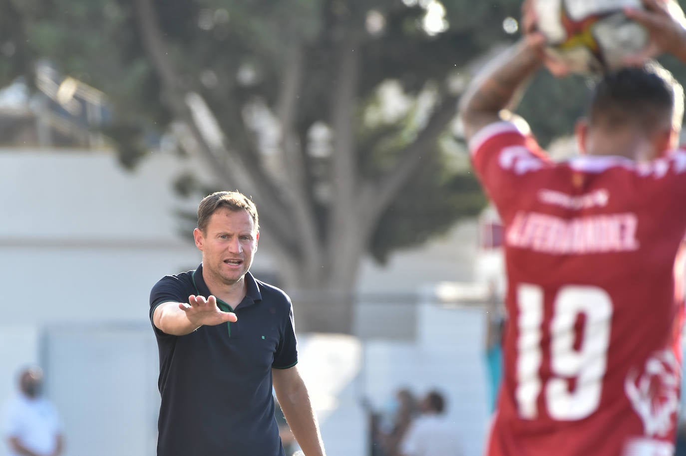 Los jugadores del Mar Menor celebrando el gol de la victoria.