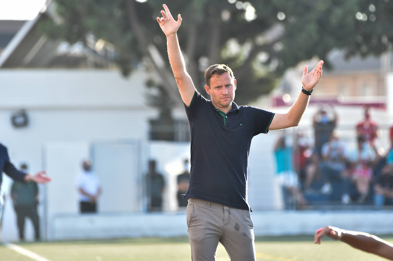 Los jugadores del Mar Menor celebrando el gol de la victoria.