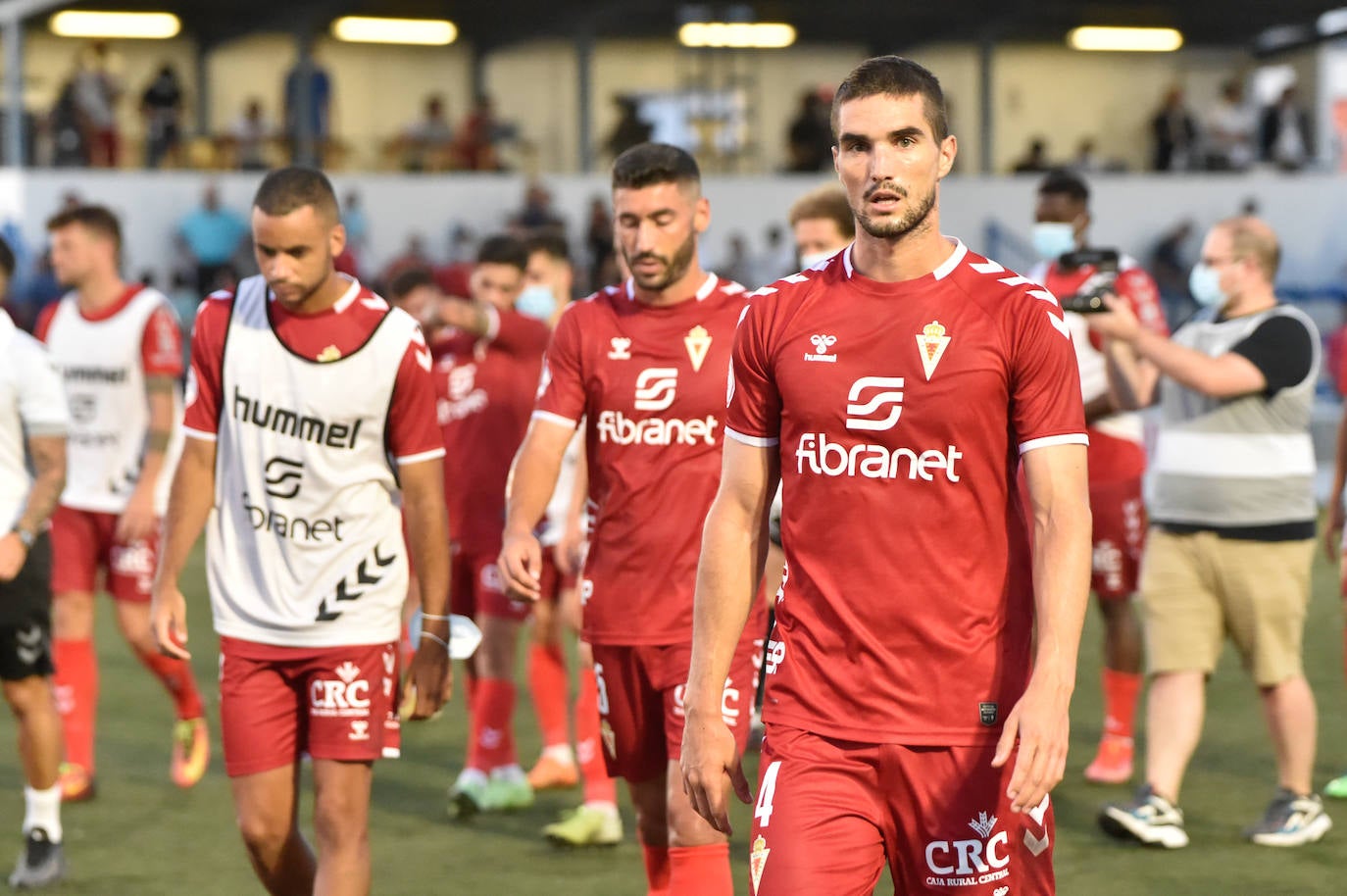 Los jugadores del Mar Menor celebrando el gol de la victoria.