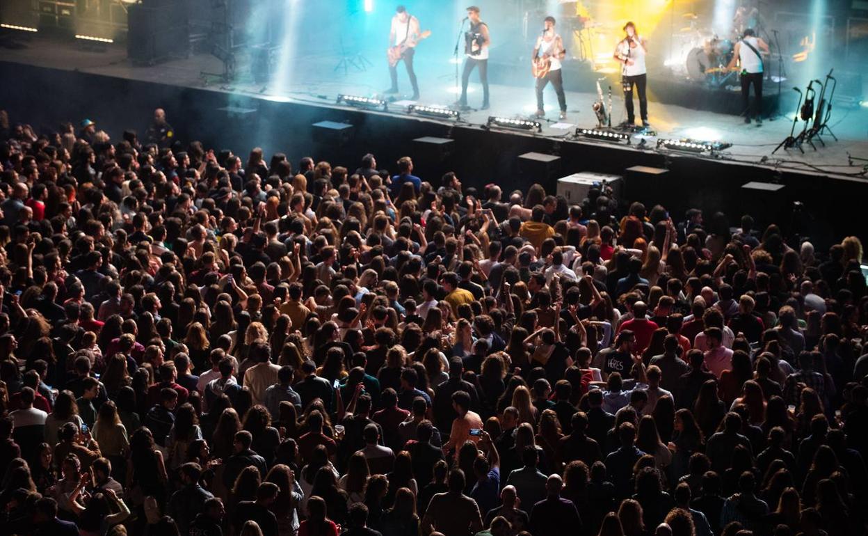 Imagen de archivo de un concierto celebrado en la Región antes de la pandemia. 