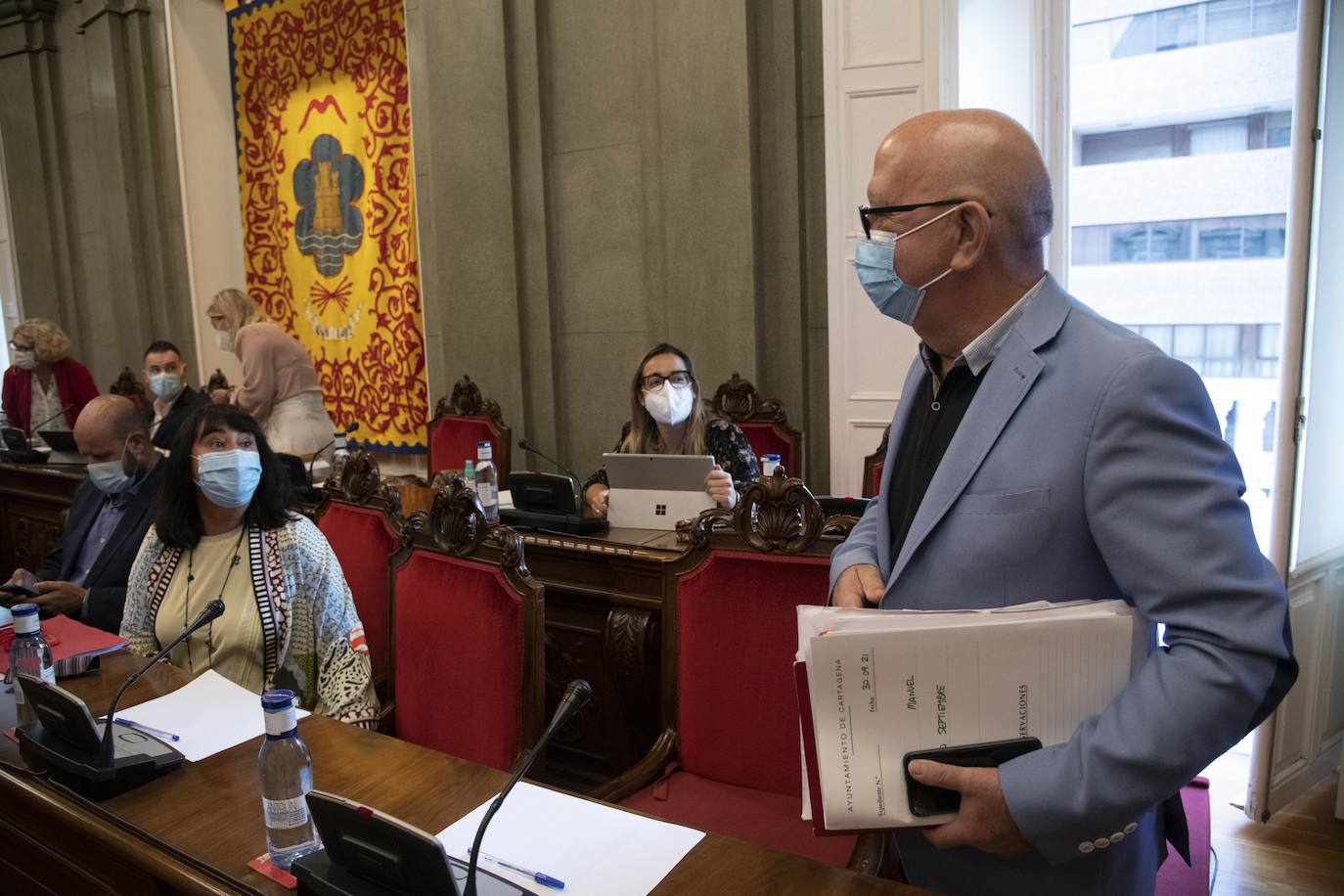 Fotos: Pleno del Ayuntamiento de Cartagena del 30 de septiembre de 2021