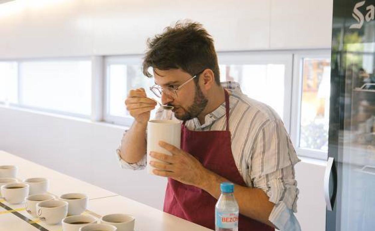 Patricio Navarro durante una de las pruebas. 