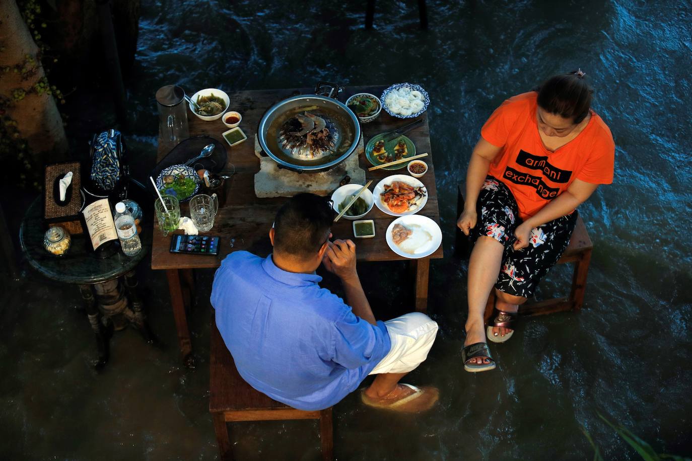 Fotos: Cena pasada por agua