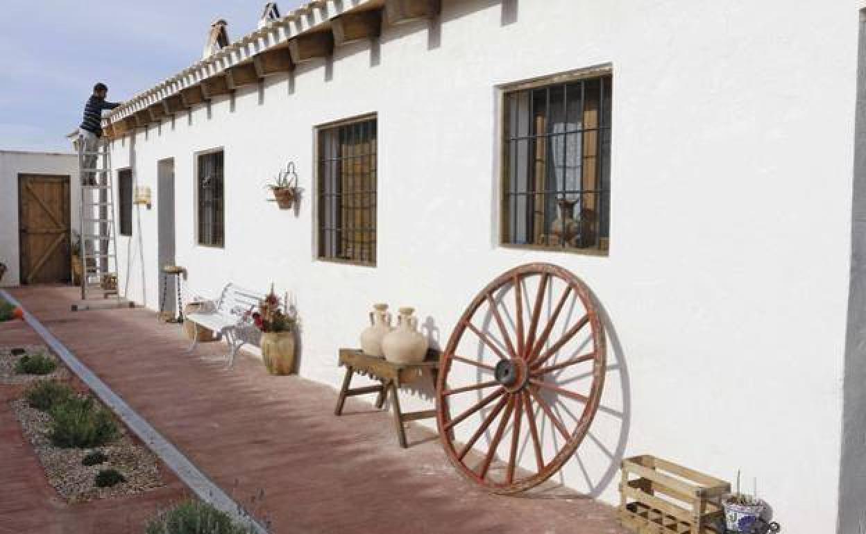 Una finca rural de Corvera, en una foto de archivo. 