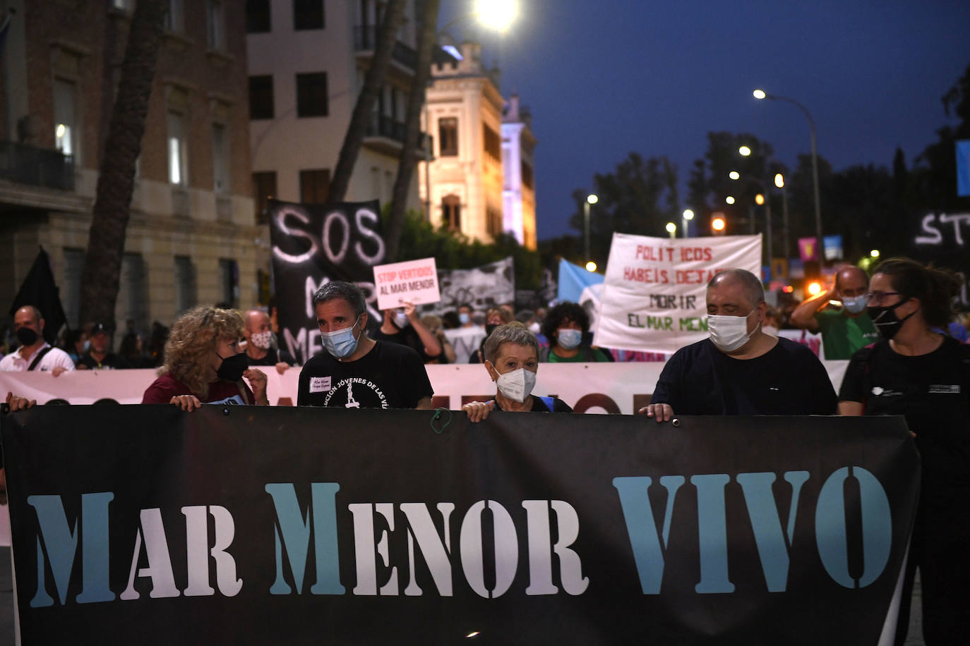 Fotos: Las imágenes de la manifestación en defensa del Mar Menor en Murcia