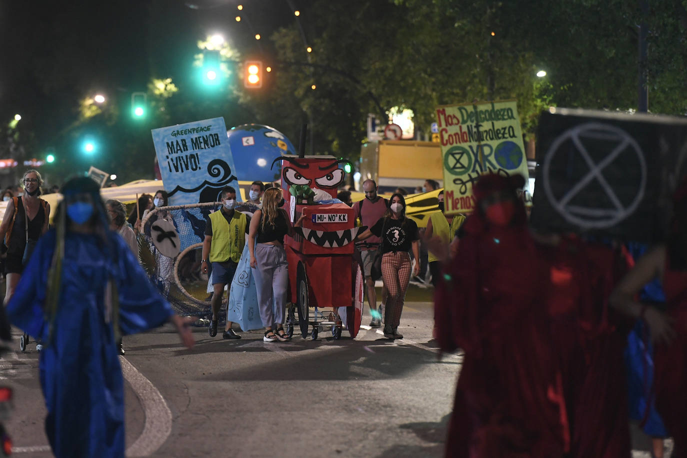 Fotos: Las imágenes de la manifestación en defensa del Mar Menor en Murcia