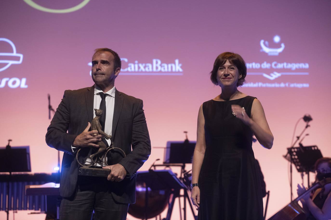 El presidente y la directora del FICC, Nacho Ros y Esther Baeza