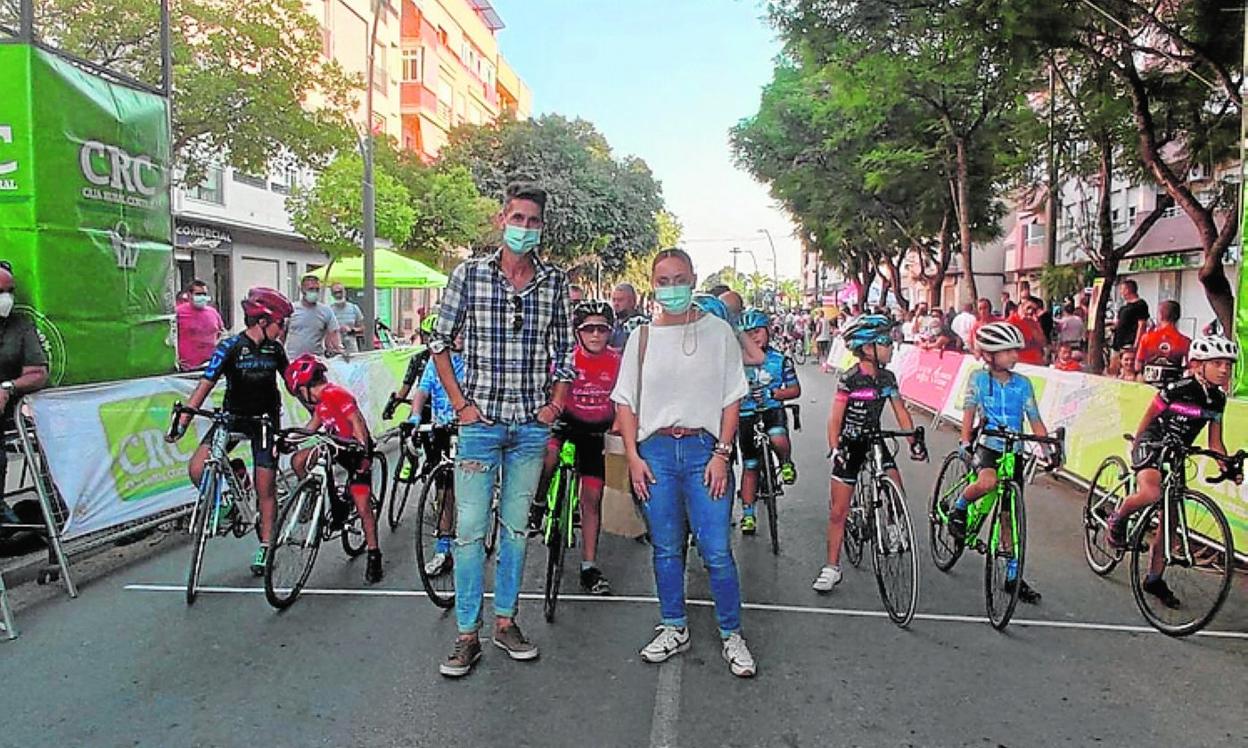 Competición de ciclismo. 