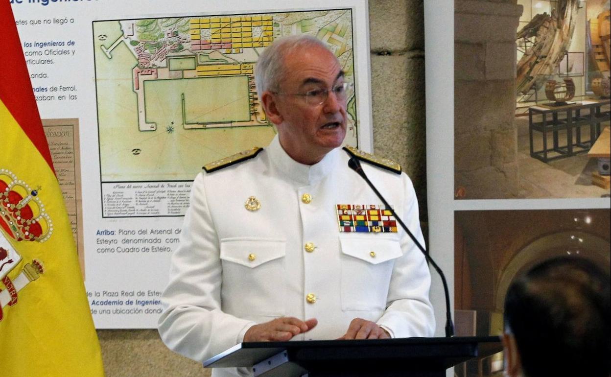 Almirante general Teodoro López Calderón, jefe del Estado Mayor de la Defensa. 