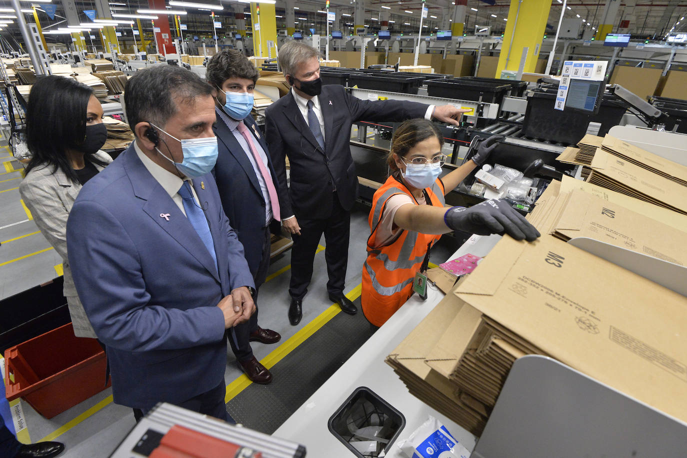 Fotos: Inauguración del nuevo centro de Amazon en Corvera, Murcia