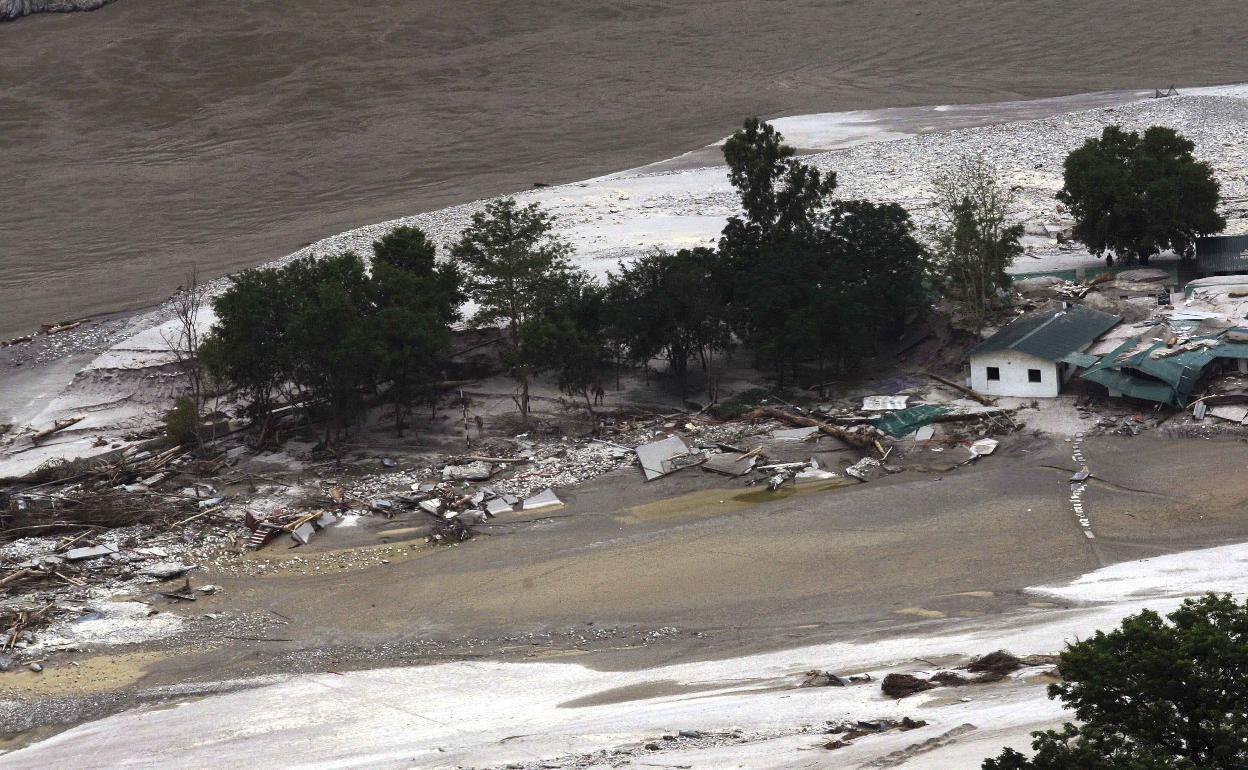 Imagen de las inundaciones en India en el año 2013.