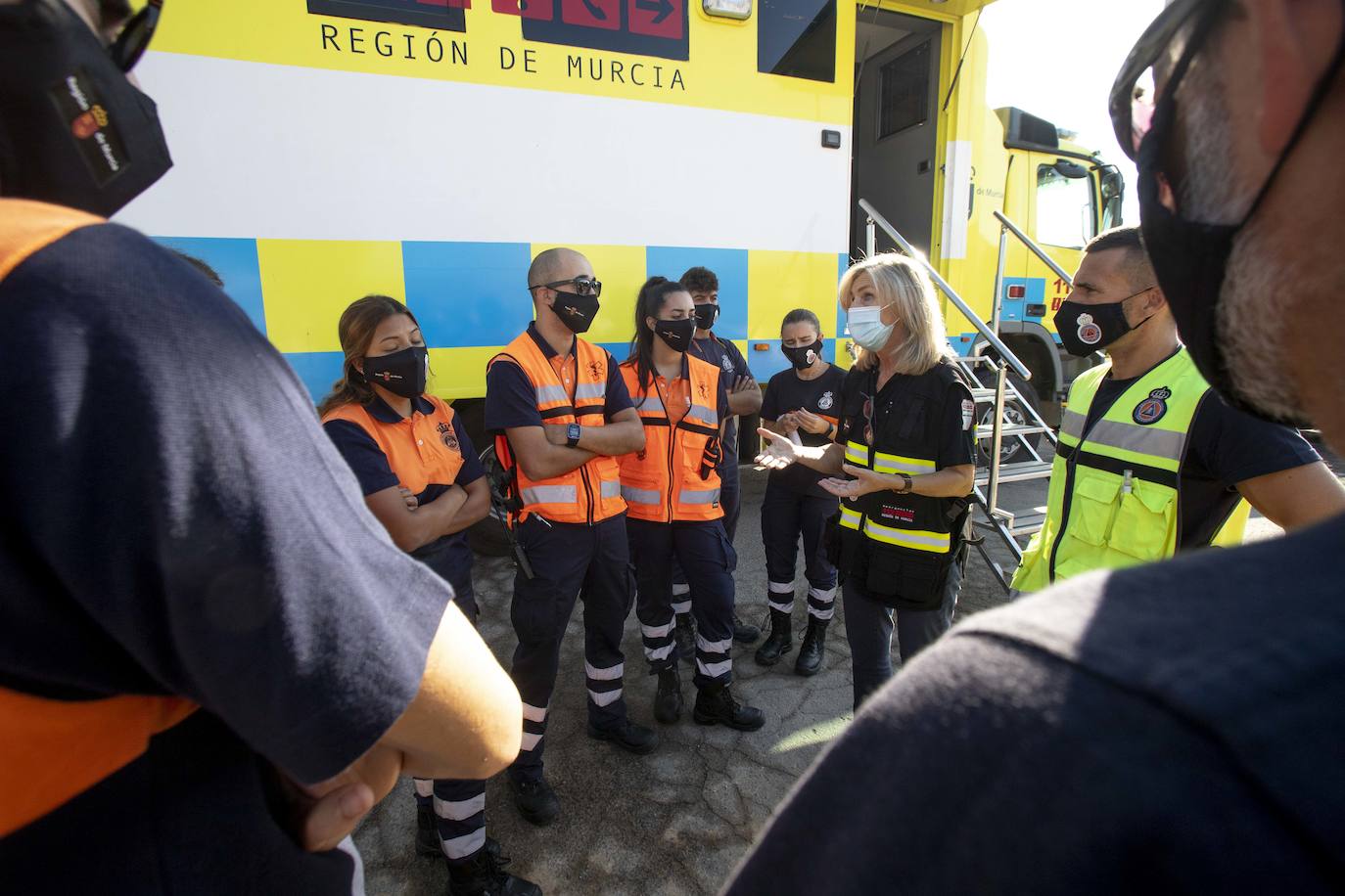 Fotos: Simulacro de un supuesto escape químico en La Ajorra