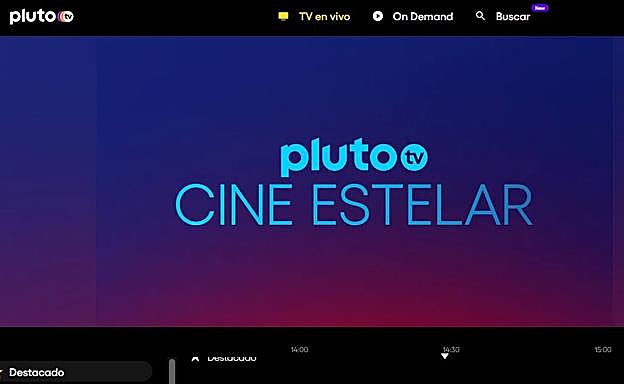 Plataforma Pluto TV.