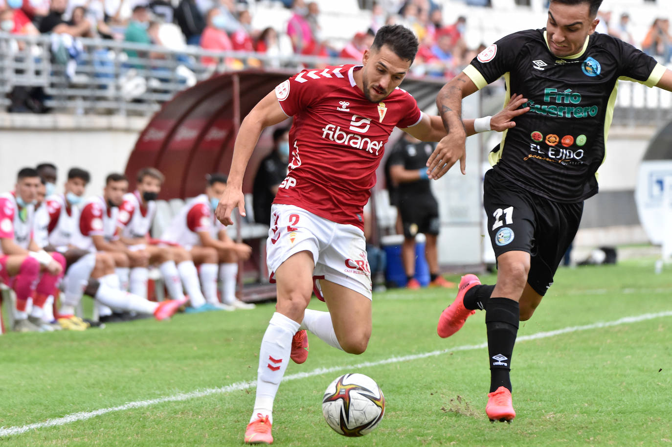 El empate del Real Murcia contra El Ejido, en imágenes