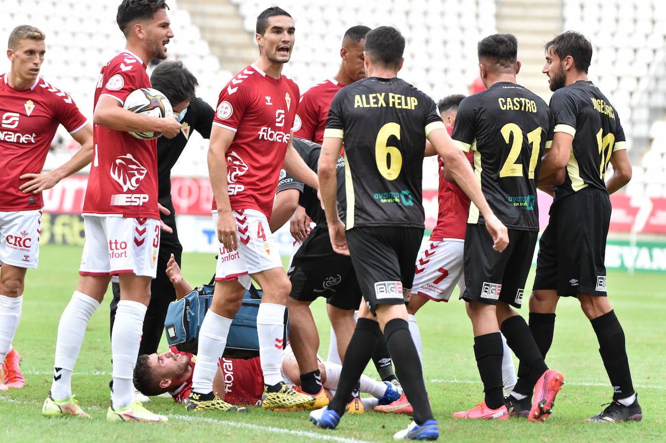 El empate del Real Murcia contra El Ejido, en imágenes