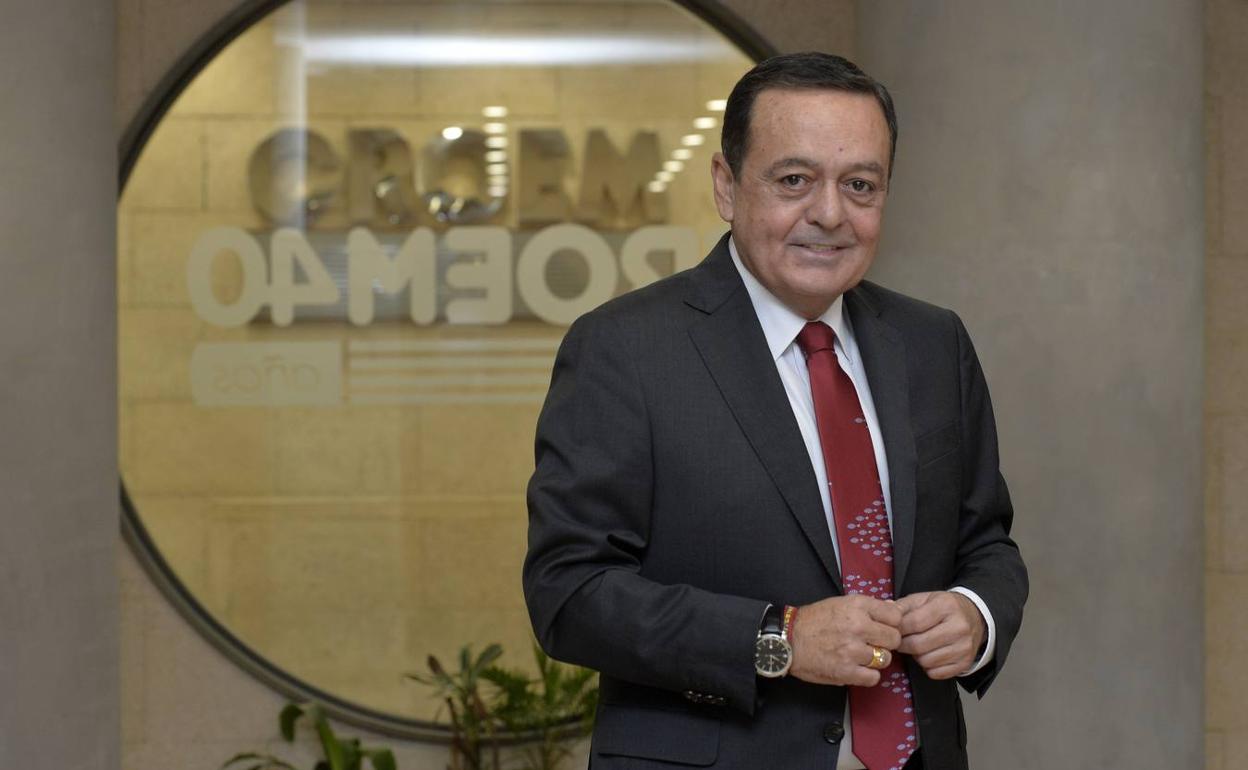 José María Albarracín, en la sede de la confederación empresarial regional, el pasado jueves. 