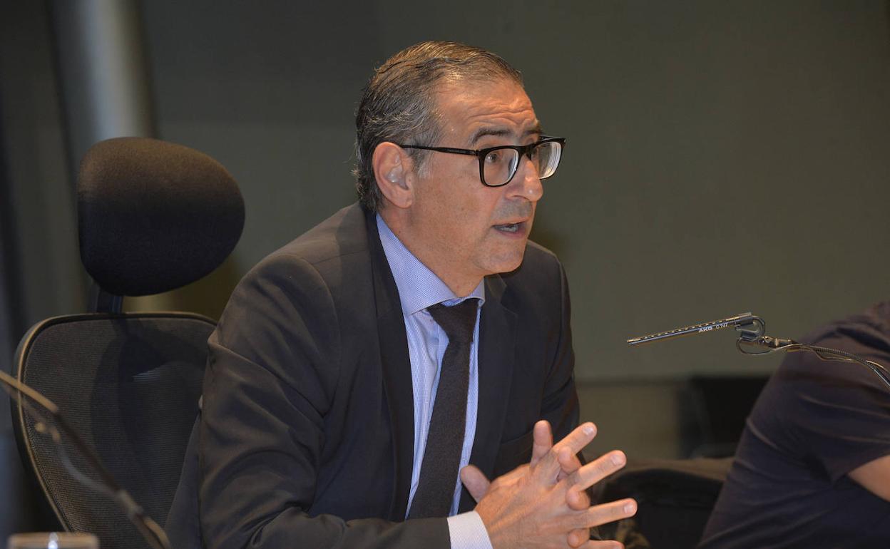 José Luján, rector de la UMU, este miércoles.