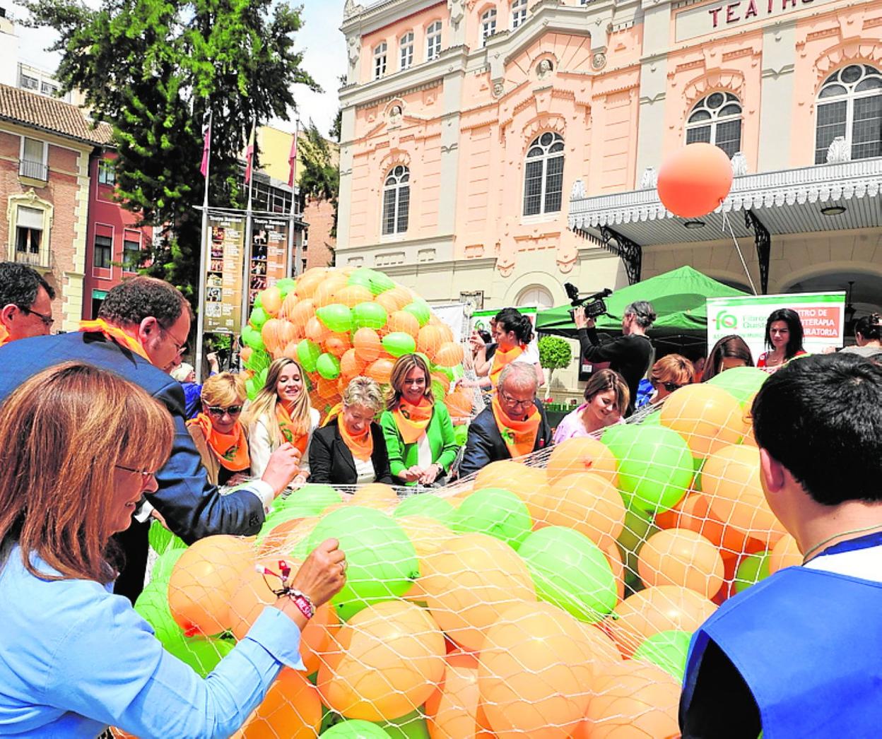 Acto contra la fibrosis quística celebrado en Murcia. 