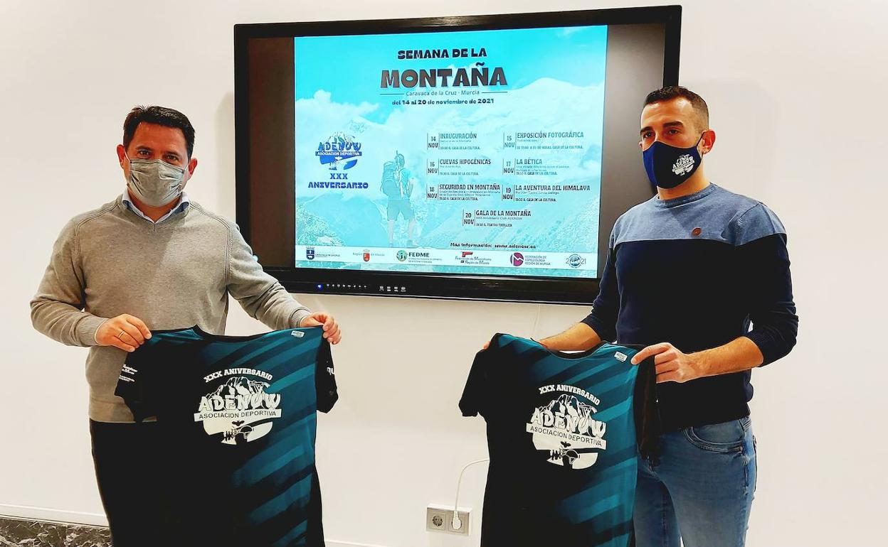 El concejal de Deportes, José Fernández Tudela, y el presidente de ADENOW, Alejandro Medina, durante la rueda de prensa 