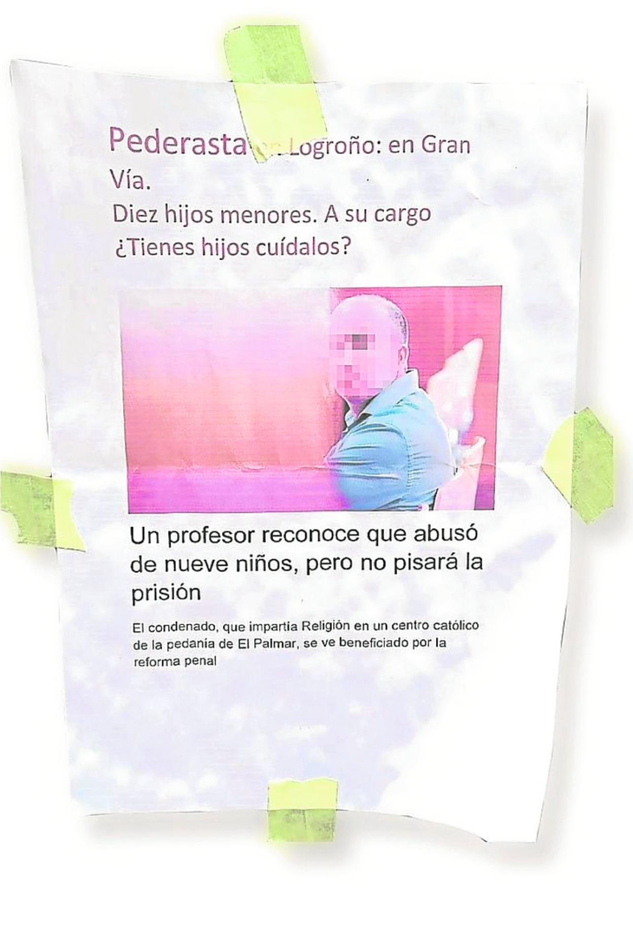 Imagen de las cartas remitidas a varios colegios de Logroño. 