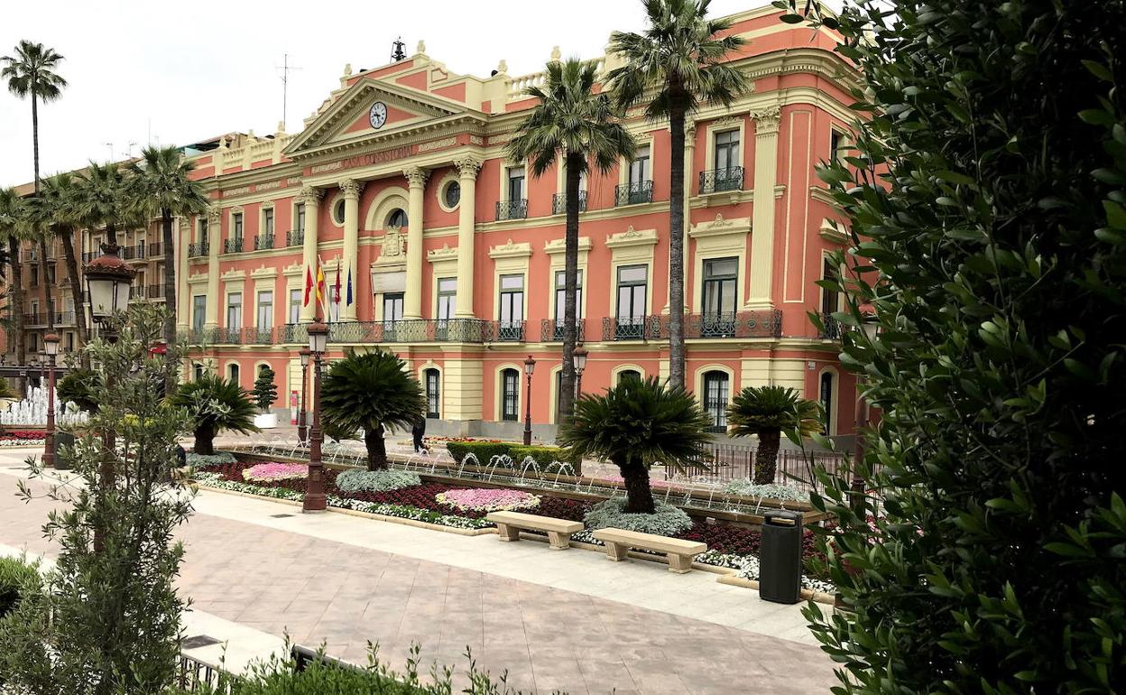 El Ayuntamiento de Murcia, en una fotografía de archivo.