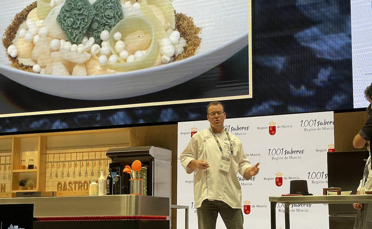 Pablo González, este martes, en San Sebastián Gastronomika.