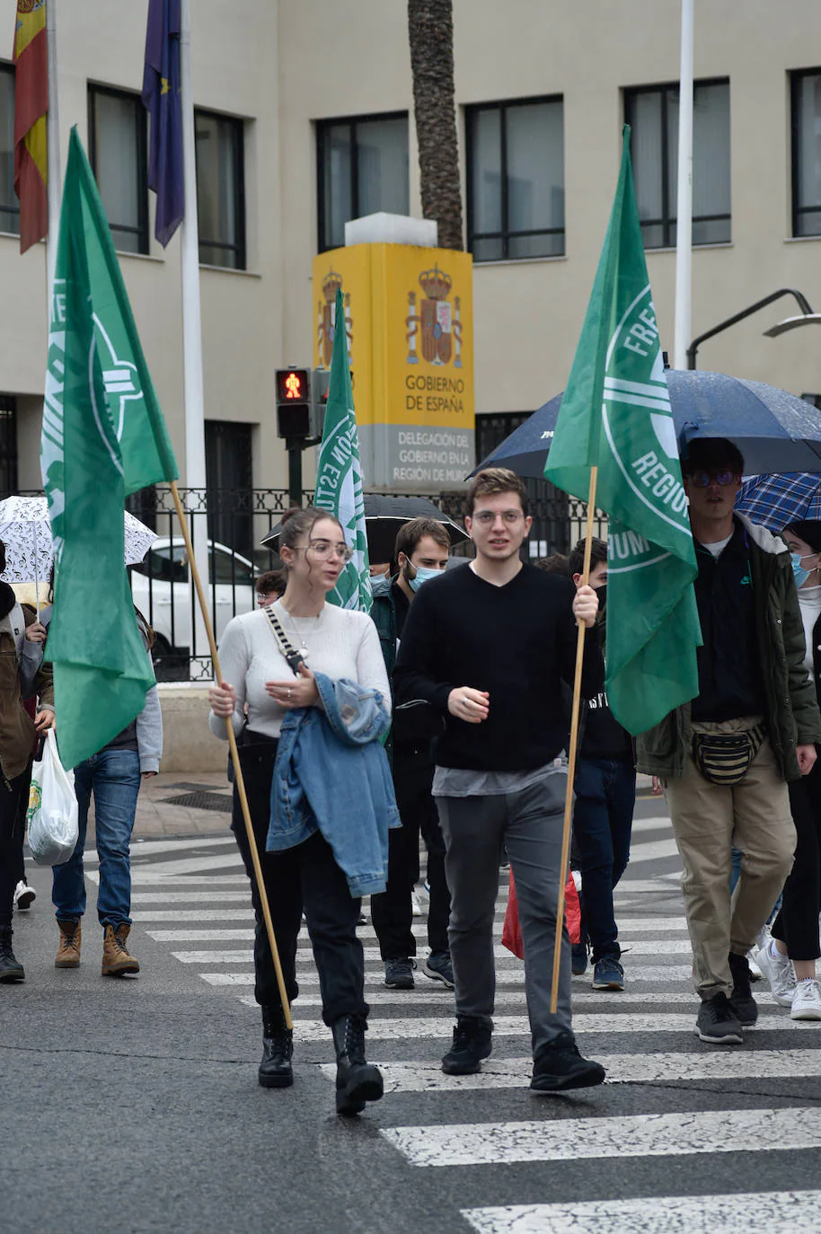 Fotos: Protesta de estudiantes en Murcia contra las reformas