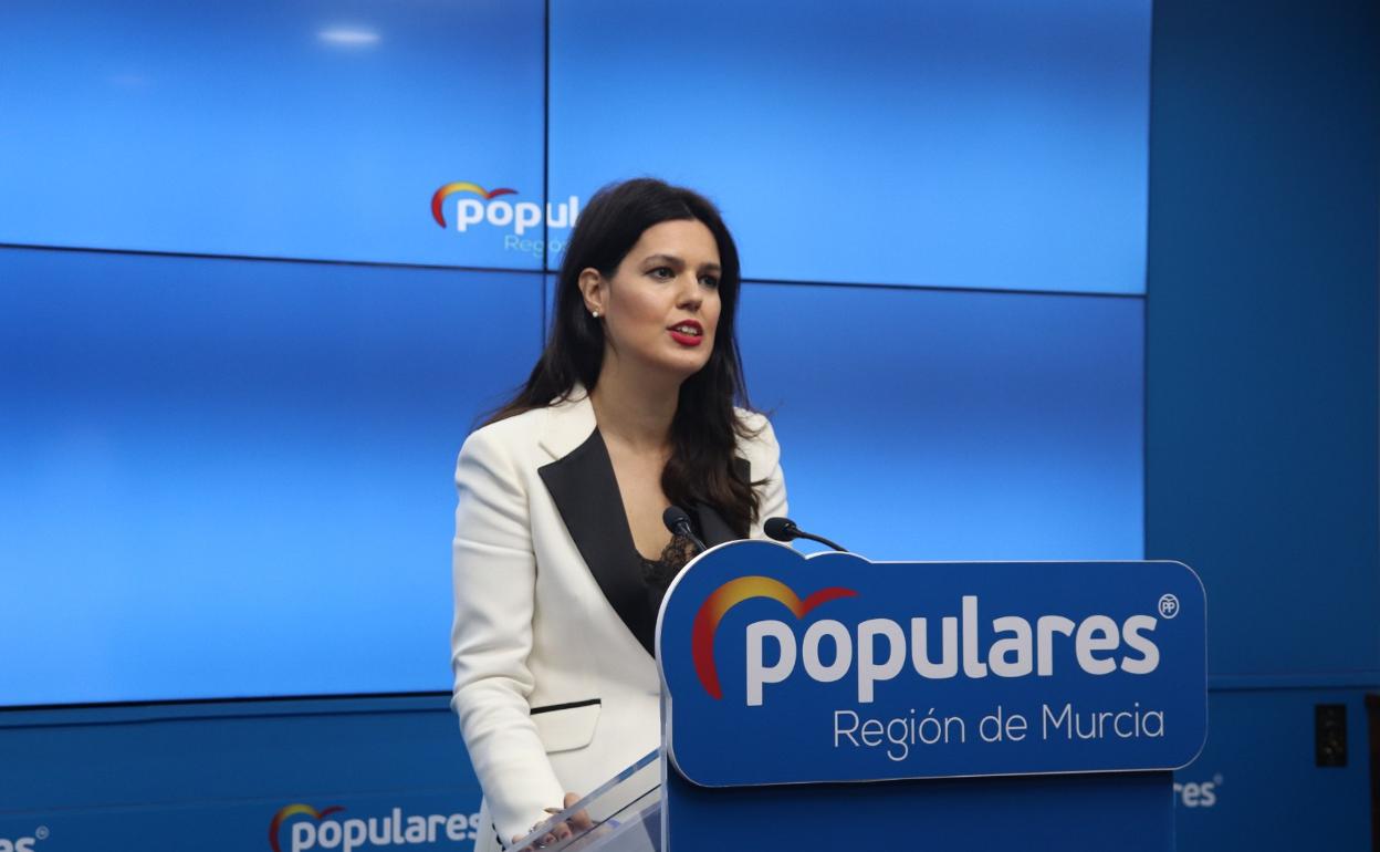 Miriam Guardiola, portavoz del PP en la Región. 