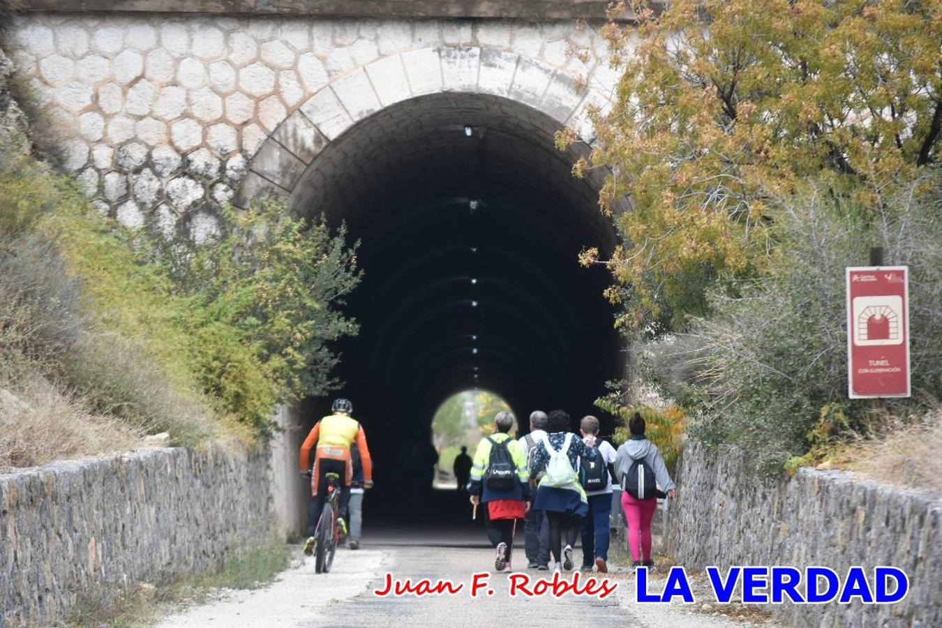 Unas 200 personas de Granja de Rocamora, Abanilla y Ulea finalizaron ayer el recorrido, a pide, de los 120 kilómetros que separan la localidad alicantina de Caravaca de la Cruz. Los cuatro municipios comparten la devoción a sendos Lignum Crucis que se veneran en cada una de las localidades. Ayer recorrieron la última etapa, desde Bullas hasta basílica de la Vera Cruz en una ceremonia oficiada por el rector, Emilio Sánchez, y en la que estuvieron presentes los representantes de las instituciones religiosas que organizaban la peregrinación y una representación de los ocho Ayuntamientos que atraviesa este camino.