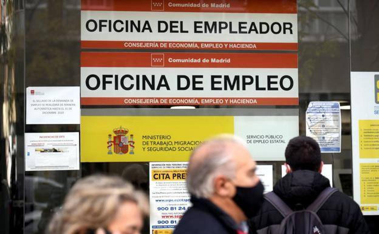 Imagen de archivo de una oficina de empleo de la Comunidad de Madrid. 