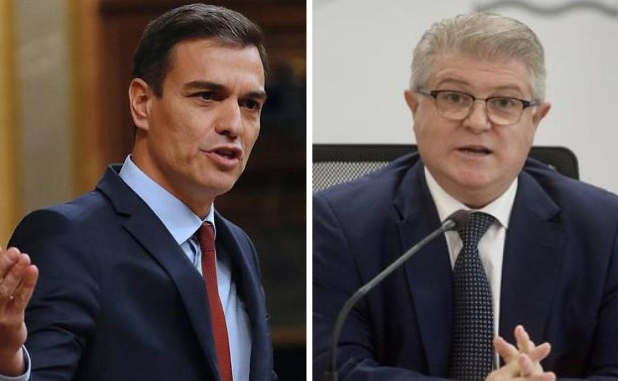 Pedro Sánchez y José Vélez.