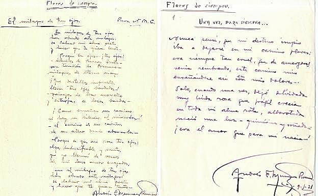 Cartas remitidas a su familia en Lorca y a su amada Nieves, con algunos de sus poemas. 